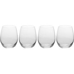 Excellent Houseware luxe sap/waterglazen - 4x stuks - 390 ml - Drinkglazen