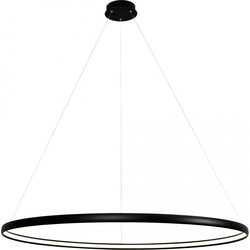 Cirkel lamp zwart rond 38 W LED 120 cm 4000K