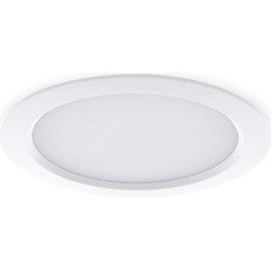 Groenovatie LED Paneel Plafondlamp 24W, Rond ⌀23cm, Warm Wit, Inbouw