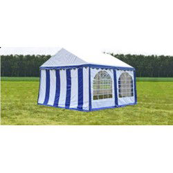 Premium Partytent PVC 4x4x2 mtr in Wit-Blauw