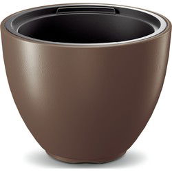 Prosperplast Plantenpot/bloempot Sevilla - buiten/binnen - kunststof - bruin - D30 x H23 cm - Plantenpotten