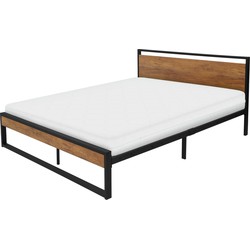 ML-Design metalen bed zwart, 200x140 cm, gemaakt van stalen frame