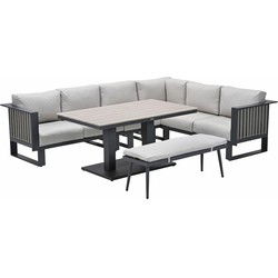 Garden Impressions Gabon lounge dining set 6-delig R - taupe