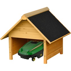 4goodz Houten Garage voor Robot Grasmaaier - Robotmaaier Garage 845-361