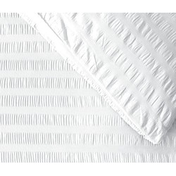 Lanotte® - Amalfi Collectie
 - Dekbedovertrek - Seer Sucker - Wit - 1 Kussensloop 60x70 cm - 140x200/220 cm