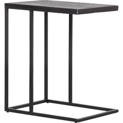 WOOOD Febe Tuin Bijzettafel U-vorm - Metaal - Zwart - 55x45x35