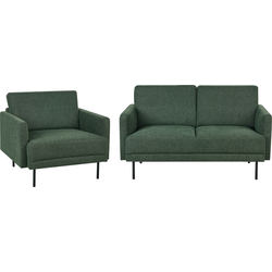 Beliani BREDA - Zitgroep-Groen-Polyester