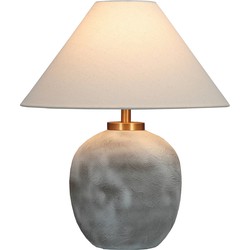 Fine Asianliving Chinese Table Lamp Porcelain with Lampshade Grey