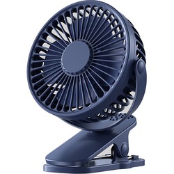 Ventilator met clip - 3 standen - oplaadbaar - 360 graden - zwart - Ventilatoren