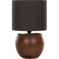 MUST Living Table lamp Apple,45xØ35 cm, linen dark shade