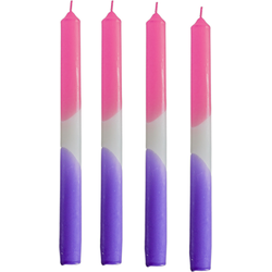 Tapers - Dipdye - Wax - Pink/White/Purple - S4