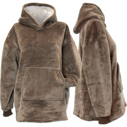 Oversized kids hoodie taupe 75x63 cm - Unique Living