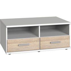 Tv-meubel 2 laden 2 vakken - L92 cm