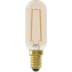 LED volglas Filament Buismodel 220-240V 3,5W 250lm E14 T25x85, Goud 2100K Dimbaar