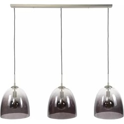 AnLi Style Hanglamp 3xØ33 shaded ovaal glas