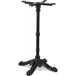 CABARET tafelpoot rustieke stijl 52x52x73 cm Zwart