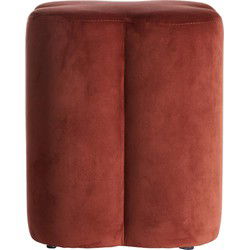 Poef Nalani - Bordeaux - 38x38x45cm