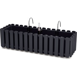 Prosperplast Plantenbak - kunststof - 58 cm - hout bruin - Plantenpotten
