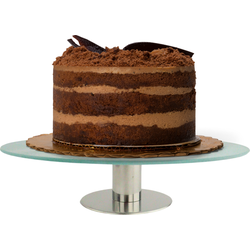 OTIX Taartplateau - Luxe - Glas - Met Voet - Draaibaar - Taartschaal - Taartbord - Cake