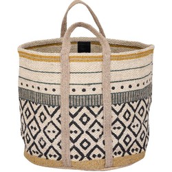 PTMD Mand Reah - 40x40x60 cm - Jute - Groen