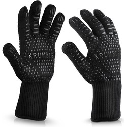 Krumble Hittebestendige oven handschoen - Zwart - Set van 2
