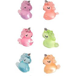 URBANJNGL - Glow in the dark - Unicorns - Multi ↑ 2,5 cm - 6 stuks