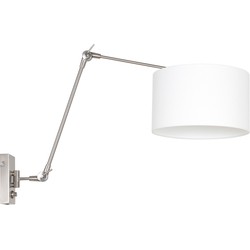 Wandlamp met linnen kap Steinhauer Prestige Chic Blauw