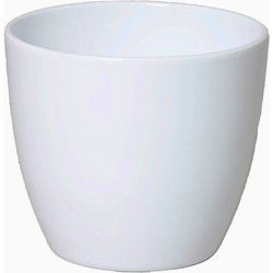 Floran Plantenpot - wit - glanzend - keramiek - 25 x 22 cm - Plantenpotten