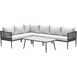 Garden Impressions lounge hoekbank Teramon - donkergrijs