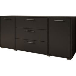 Meubella Dressoir Betty - Zwart - 150 cm