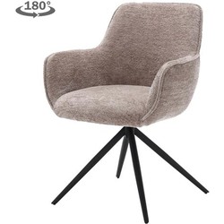 Tower living Fondo swivel armchair - fabric Mona 120 Taupe