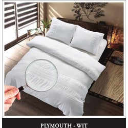 Hotel Home Collection - Dekbedovertrek - Plymouth - 240x200/220 +2*60x70 cm - Wit