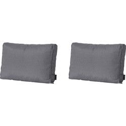 Madison -  Lounge Rugkussen Panama grey - Ca. 40x60 cm - Set van 2