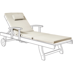 TOSCANA/JAVA/AMANTEA  - Tuinligkussen - Taupe  - Polyester