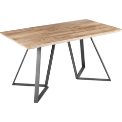 Beliani UPTON - Eettafel-Lichte houtkleur-MDF