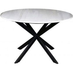 Starfurn Eettafel Lynn White marble | 130 cm | Rond