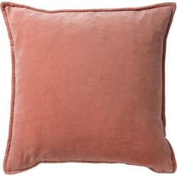 Dutch Decor CAITH - Sierkussen 50x50 cm - 100% katoen - velvet - lekker zacht - Muted Clay - roze - Dutch Decor