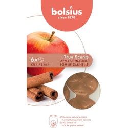 Wachsschmelzen Packung 6 Wahre Düfte Apfel-Zimt - Bolsius
