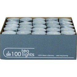 200x Theelichten wit 5 branduren in doos - Waxinelichtjes