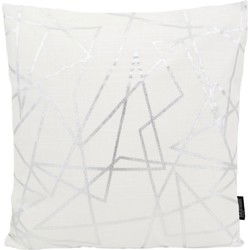 Azra Silver / White | 45 x 45 cm | Kussenhoes | Katoen