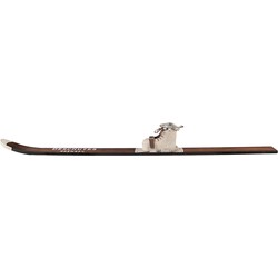 Clayre & Eef Decoratie Ski 7x15x140 cm Bruin Hout Metaal