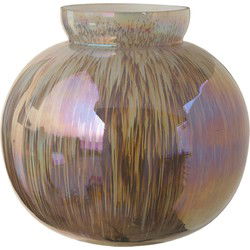 PTMD Xela Windlicht - 23,5 x 23,5 x 24 cm  - Glas - Grijs