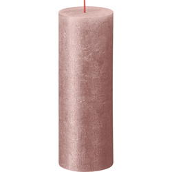 Kerze, stumpfe Kerze Shimmer 190/68 Pink - Bolsius