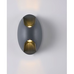 Maytoni Outdoor - Wandlamp Times Square - Grijs