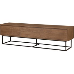 Tv-meubel 3 laden walnootdecor L180 cm - Milo