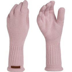 Knit Factory Lana Gebreide Dames Handschoenen - Polswarmers - Roze - One Size