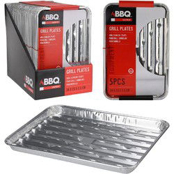 BBQ Grillschalen 34x23x2.5 cm 5 Stuks