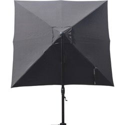 INOWA Zweefparasol 3x3 mtr Aluminum-donkergrijs