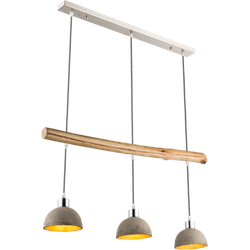 3-lichts hanglamp met betonkleur| Metaal | Hanglamp | Grijs | Woonkamer | Eetkamer