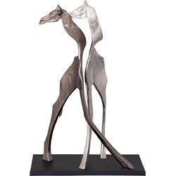 PTMD Deco Object Skye - 42x22x65 cm - Aluminium - Zwart